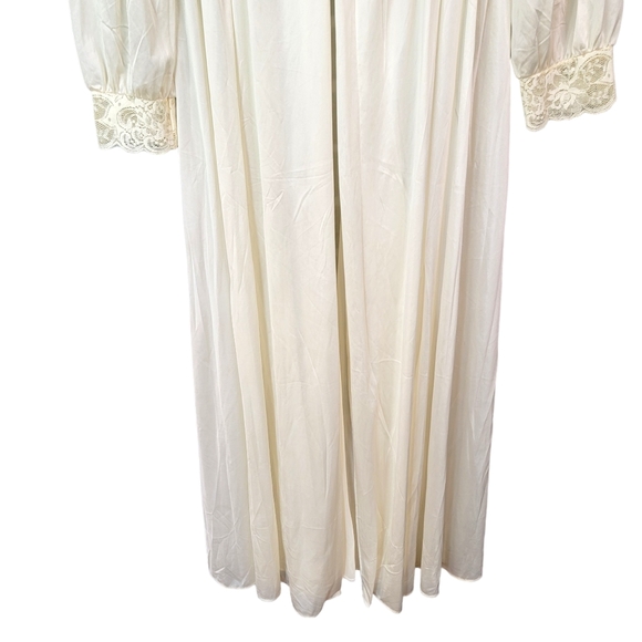 Shadow Line True Vintage Made in USA Sheer Lace Bridal Vibes Night Gown S - Picture 6 of 15